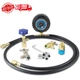 A/C R134A Refrigerator Freon Recharge Kit with Bullet Piercing Valve, Piercing a