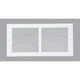 BBGT1406WH Home Impressions 6 In. x 14 In. White Steel Baseboard Grille