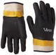 Double Coated PVC Gloves Large Safety Cuff Black 12 Pack - Superior Grip