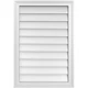 22"W x 32"H Rectangle Surface Mount PVC Gable Vent: Non-Functional, w/ 1-1/2"...
