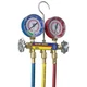 Yellow Jacket 42004 Mechanical Manifold Gauge Set, 2 Valve, 3 Hoses, Vacuum