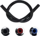 KDP 1/4"X5FT(ID:6MM) 1.5 M Silicone Heater Hose Coolant 1/4X5FT, Black 