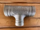 GRUVLOK 621 2-1/2" x 2-1/2&rdquo; x 2&rdquo; Victaulic brass tee for COPPER 