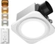 Bathroom Exhaust Fan with Light, 80 CFM 1.0 Sones, Ceiling Mounted Retrofit Vent