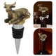 Zinc Alloy Bull Bottle Stoppers Reusable Decorative Leak Proof Wine Saver Caps