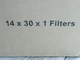 BRAND NEW FACTORY BOX OF 6 BASIC 3M Filtrete Dust filters 14" X 30" X 1" BNIB
