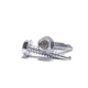 #10-16x1" Indented Hex Washer Head #3 Point Self Drilling Screws, Zinc - QTY 250