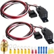 2 PCS Electric Fan Relay Kit, Dual 185 Degree on 175... 