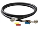 CPS HP5BKEZ BlackMax Black and Chrome Ball Valve Charging Hose