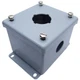 Hoffman E1PB Steel Pushbutton Enclosure, Dims. 89mm x 83mm x 70mm *Added Hole*