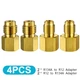 4PCS R134a To R12 Fitting Adapter 1/4 Female Flare  1/2 Acme Male Valve Kits~