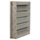 DAYTON 4FZG4 Louver,Wall Opening 24x24In,Galvannealed 4FZG4