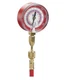 Yellow Jacket 40344 Red Single Test Pressure Gauge (R22/R410A/R404A) W/12" Hose