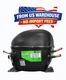 Secop NF7CLX 1/3+ HP Compressor R404A 115V LBP HBP Replaces NEK2125GK AE2415Z