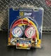 Yellow Jacket Series 41 Test & Charging Manifold w/ 3-1/8&Prime; Gauges & Hoses 42004