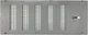 16x6.5in Foundation Vent w/ Damper Screen ABS Crawl Space Cover