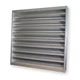 Dayton 4Fzh2 Louver, Wall Opening 48X48in, Galvannealed