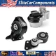 MOTOR & TRANS MOUNT 3PCS SET FOR 07-14 FORD EDGE 3.5L / 07-10 LINCOLN MKX 3.5L