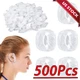 500 X Clear Disposable Ear Protectors Waterproof Ear Covers for Hair Dye Bathing
