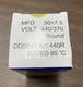 SUPCO CD50+7.5X440R ROUND DUAL RUN CAPACITOR (50+7.5 MFD X 440VAC)