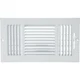 Home Impressions 6 In. x 12 In. White Steel Wall Register 3SW1206WH-AB Home