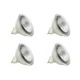 4 Pcs Led Spot Light Bulb GU5.3 120Volt 5W Eq to 50W Halogen MR16 Lamp Glass