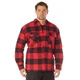 Men's Red Buffalo Plaid Quilt Lined Jacket - Rothco Flannel