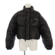 PRADA 23yr Re-Nylon Cropped Down Jacket 2-way Stand Collar 36 Black 29805 Used a