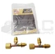 NEW BAG OF 2 C& D VALVE CD9601 CONNECTING TEE 1/4"F FLARE X 1/4"M