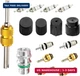 16 PCS Car Air Conditioning Valve Core Kits, R12 R134a A/C Refrigeration Valve S