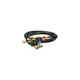 Fieldpiece HR3B Ball Valve Refrigerant Hose Set (3) with Color Tags - 1/4" x 1/4
