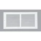 Home Impressions 6 In. x 14 In. White Steel Baseboard Grille BBGT1406WH Home