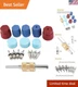 17-Piece  A/C Valve Core Kit for R134a & R12 - Universal Vehicle Fit