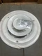 AmeriFlow 1500W6-R Round Ceiling Diffuser, Steel, White, 6-In.