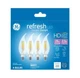 GE&nbsp;25-Watt EQ CAC Daylight Dimmable Candle Bulb Light Bulb (4-Pack)
