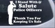 I Stand With Salute Police Officers Pro Police Car Truck Window Decal Sticker
