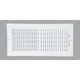 (1)-Home Impressions 15.75 In. x 7.76 In. White Steel Wall Register 2SW1406WH-B