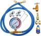 	Aupoko A/C R134A Refrigerator Freon Recharge Kit with 2PC Bullet Piercing Va...