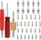 39PCS Air Conditioning Valve Core Kit - Car & Home AC R12 R134a Refrigeration Sc