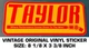 TAYLOR WHERE PERFORMANCE COMES DOWN TO THE WIRE ORIGINAL VINYL DECAL STICKER