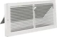 IMPERIAL RG0111 Baseboard Register, 20 deg Air Deflection, Steel, White