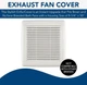Broan NuTone Easy Install Bathroom Exhaust Fan Grille Cover FGR300S NEW