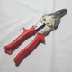 Vintage Midwest P6716L Cuts Left Offset Aviation Snip - Black/Red Made In USA