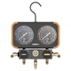 Navac N2A4B Manifold Gauge, 3-1/8"OD, Aluminum Body, R454B/32/410A/22, No Hoses