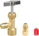 R134A Can Tap,Puncture Style AC Refrigerant Can Tap Valve with R134A Adapter Fit