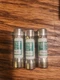 LOT OF 3 BUSS FNM-20 BUSSMANN FUSE FUSETRON