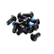 Black M5x10 Steel Disc Rotor Bolts - Torx T25, 12-Pack for Superior Bike Braking