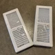 (LOT OF 2) TRUAIRE  150 MW  4X12 Floor Registers, IN WHITE