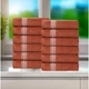 Superior Cotton Face Towel/Washcloth Set, Zero Washcloth 12 - Pack, Rust 