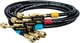 Fieldpiece HR3B Ball Valve Refrigerant Hose Set (3) with Color Tags - 1/4" x 1/4